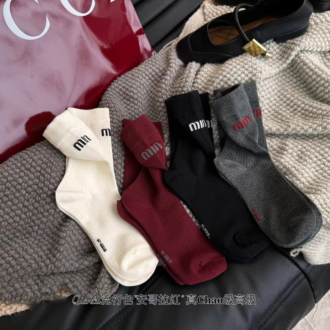 3双超好看安哥拉红袜子流行搭配小香风堆堆小腿纯棉外穿百搭洋气,淘宝优惠券,粉丝福利购,淘宝优惠卷