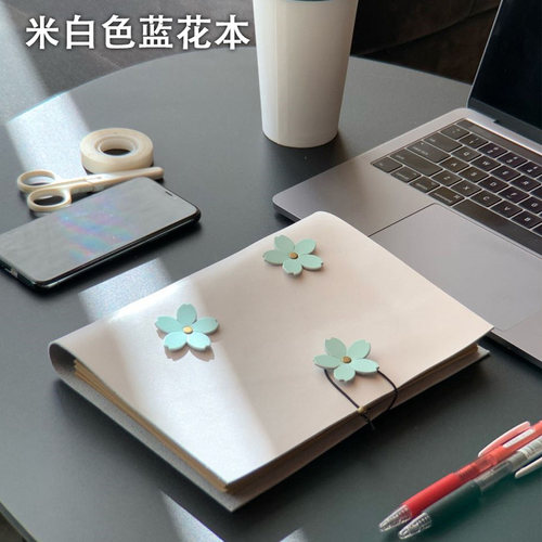 SilverMoon银月教师节彩色A5牛皮活页本精致漂亮少女心笔记本真皮复古日记本创意记事本网红ins风 - 图2