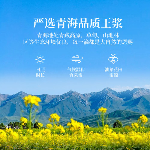 青海蜂王浆新鲜春浆野生蜂皇浆纯正天然正品官方旗舰店蜂王胎蜂乳 - 图1