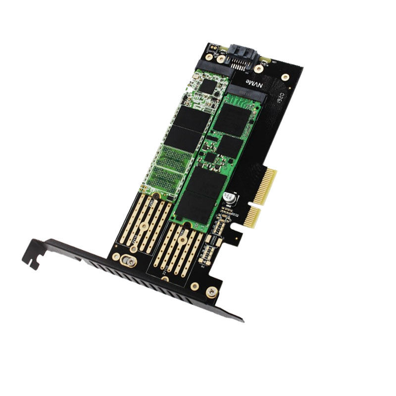 佳翼SK6 M.2NVMe SSD固态硬盘转PCIEX4转接卡MKey+BKeyNGFF双口卡 - 图3
