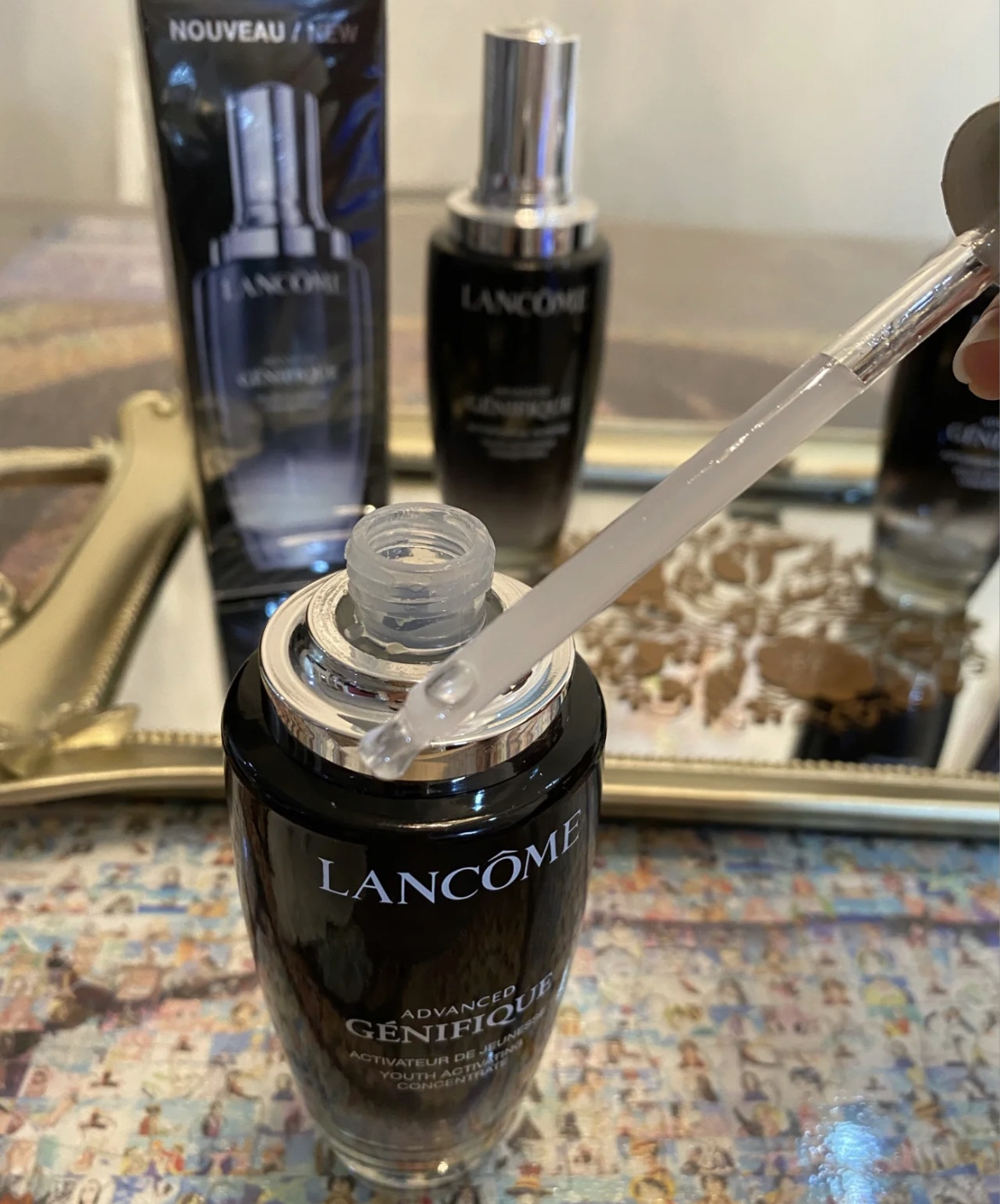 现货Lancome兰蔻二代小黑瓶精华肌底液100ml维稳保湿紧致面部修护