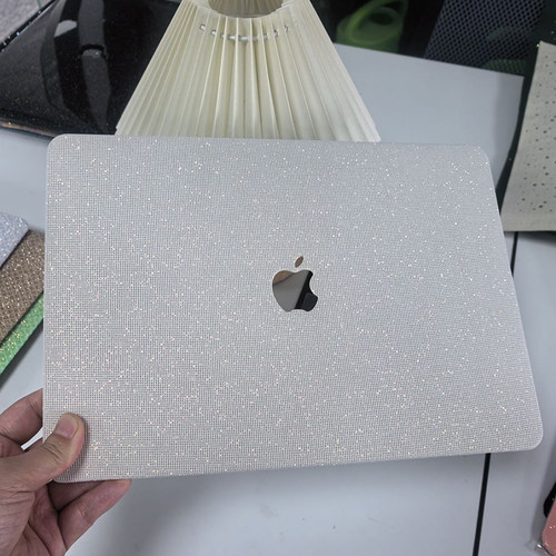 Macbook笔记本保护壳适用M5芯片A3434苹果Air13电脑Pro14金葱闪粉A3113外壳M4新款A3114配件A2681轻薄A2337套 - 图2
