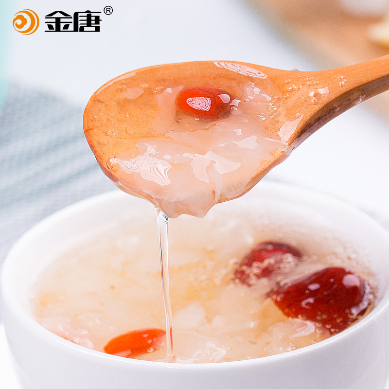 金唐旗舰店金唐 有机银耳50g 干货古田特产丑耳白木耳精选糯银耳莲子羹材料2
