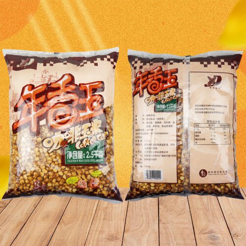 年香玉咖啡玉米2500克大包装爆米花网红童年回忆零食奶油苞米商用 - 图0