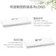 Metamine rectangular white imitation porcelain plastic flat plate