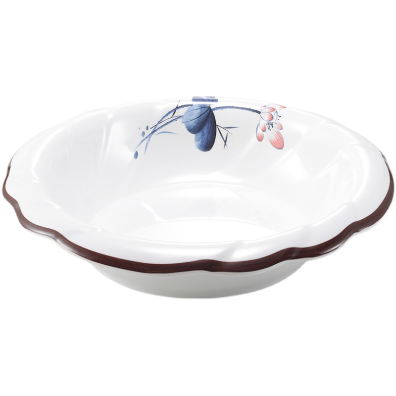 密胺深盘子汤盘草帽盘仿瓷塑料餐具餐厅饭店菜盘酸菜鱼盘子商用 - 图3