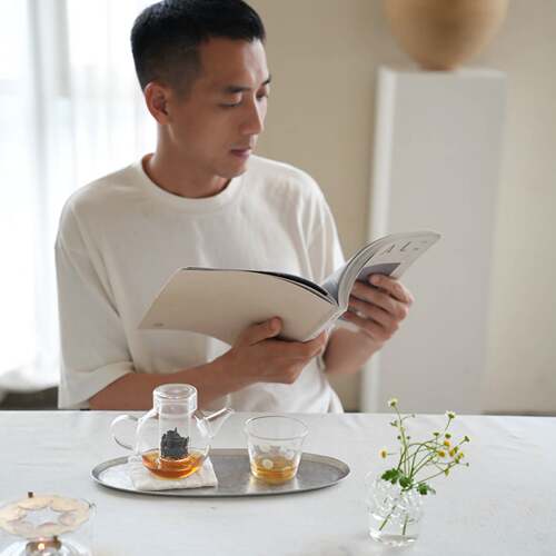 VAST无垠器皿手工简约波点透明玻璃杯茶杯酒杯高硼硅耐热水杯咖啡 - 图1