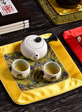 特色工艺品隔热垫复古真丝杯垫