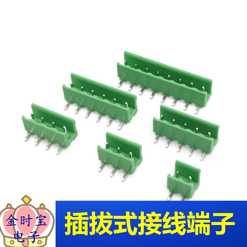 HT508R HT5.08插拔式接线端子 HT5.08mm 2/3/4/5/6/8P 弯针插座 - 图2