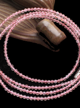 如鸿女士草莓晶多圈手串