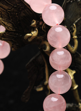 如鸿男女粉水晶单圈手串