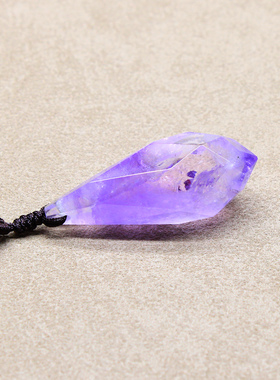 水滴挂件如鸿情侣紫水晶