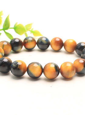 如鸿男女虎眼石单圈水晶手链