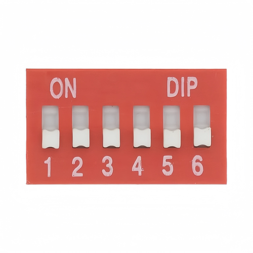 2.54mm 红色/蓝色拨码开关 1P/2P/3P/4P/5P/6P/8P/10P DS平拨直插 - 图2