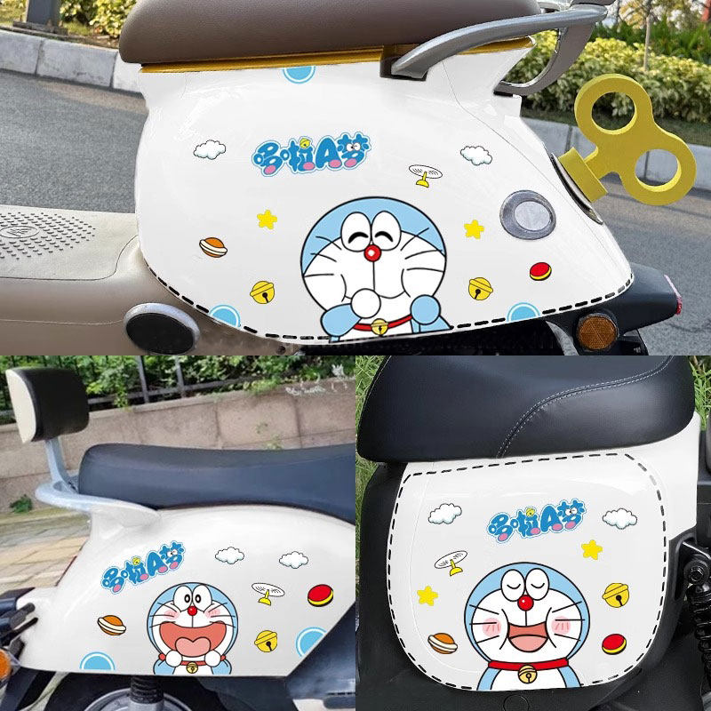 Doraemon electric car stickers cute cartoon decoration