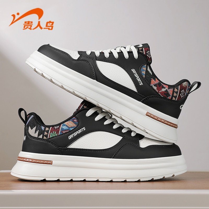 贵人鸟正品板鞋男2026冬季新款厚底增高运动鞋经典百搭休闲鞋男款,淘宝优惠券,粉丝福利购,淘宝优惠卷