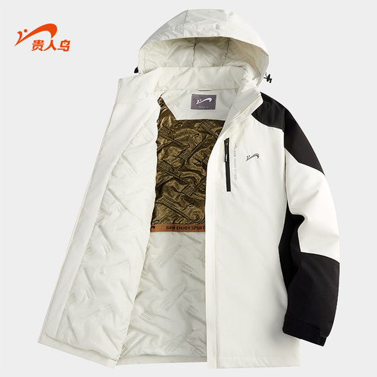 贵人鸟男士棉衣2025冬季新款户外防泼水运动棉服加厚保暖外套男款