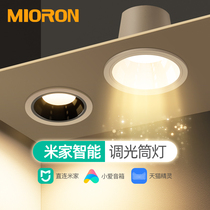 Already accessed Mijia smart cylinder light embedded dimming living room No main light anti-glare hole light Sky Cat Fairy Spotlight