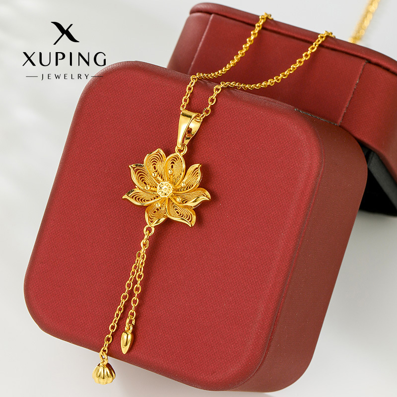 旭平时尚新年高级感新中式仿金色春节氛围项链吊坠合辑