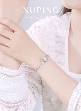 旭平花镜蝶彩宝系列闪耀法式复古蝴蝶手链高颜值气质显白精致手饰