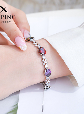 旭平女合金镀金甜美手链