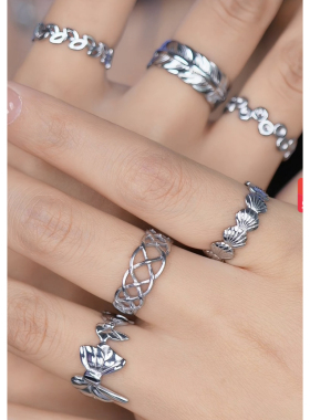 旭平合金开口1号色戒指合辑日常简约风戒指