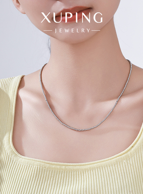 旭平不锈钢圆珠项链简约ins冷淡风小众设计高级感甜酷气质锁骨链