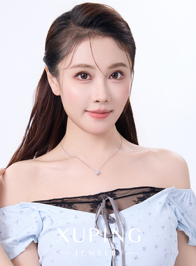 旭平人鱼之泪四爪单石项链女时尚精致气质小巧设计高级感锁骨链