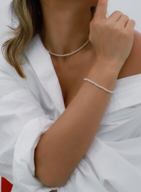 AMANOWang迷人的结双线手链