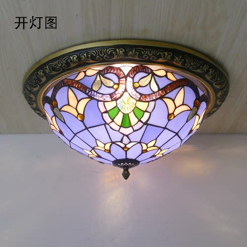 现代地中海吸顶灯卧室美式复古书房田园玄关过道走廊门厅阳台灯 - 图0