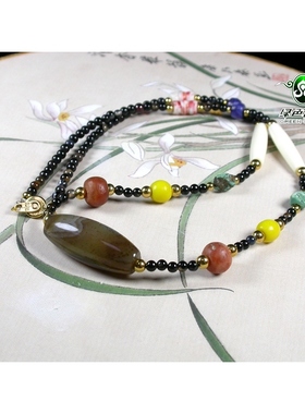 项链玛瑙琉璃项链不还价清