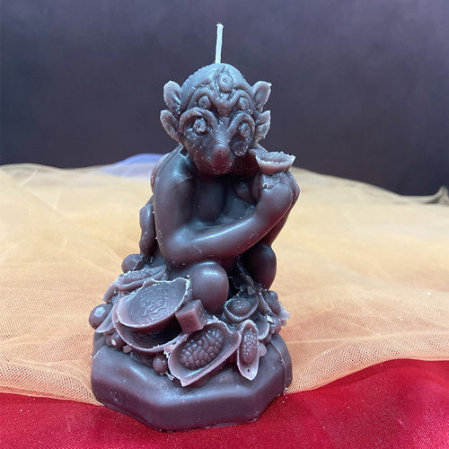 特色手工造型蜡烛 五眼四耳蜡烛多色 - 图2