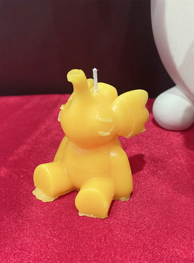 特色手工小象蜡烛纯手工
