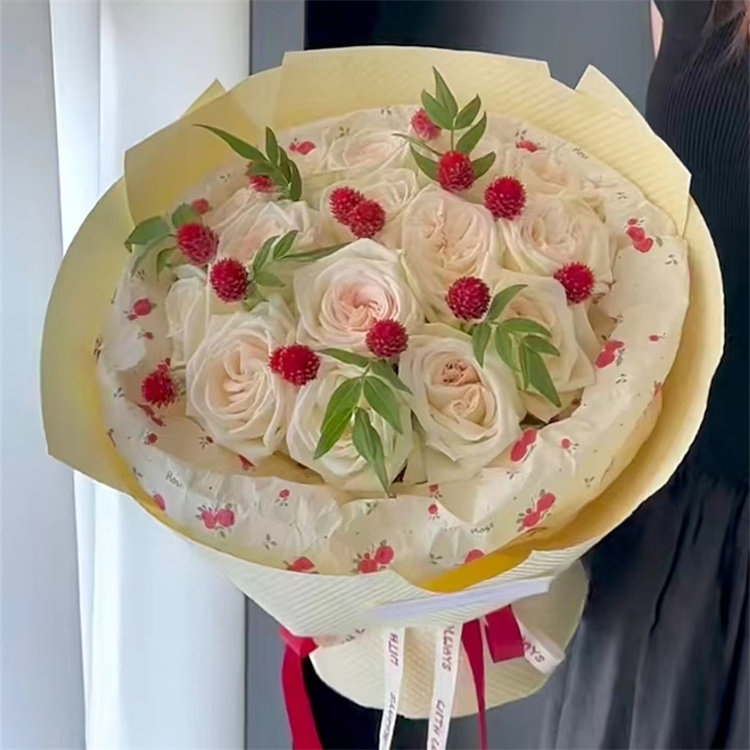 草莓果花束配花草莓果干花天然干花千日红花束小清新ins风发财果,淘宝优惠券,粉丝福利购,淘宝优惠卷