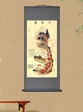黄帝内经图挂画客厅装饰画