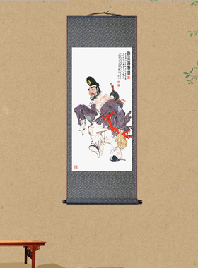济公活佛丝绸画济颠禅师卷轴