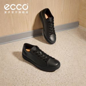 ECCO爱步休闲鞋男 26新春夏轻商务简约舒适板鞋 柔酷10号560114