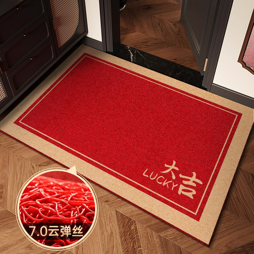 入户门地垫卡通玄关大门门口耐脏免洗脚垫家用门外进门可裁剪地毯 - 图3