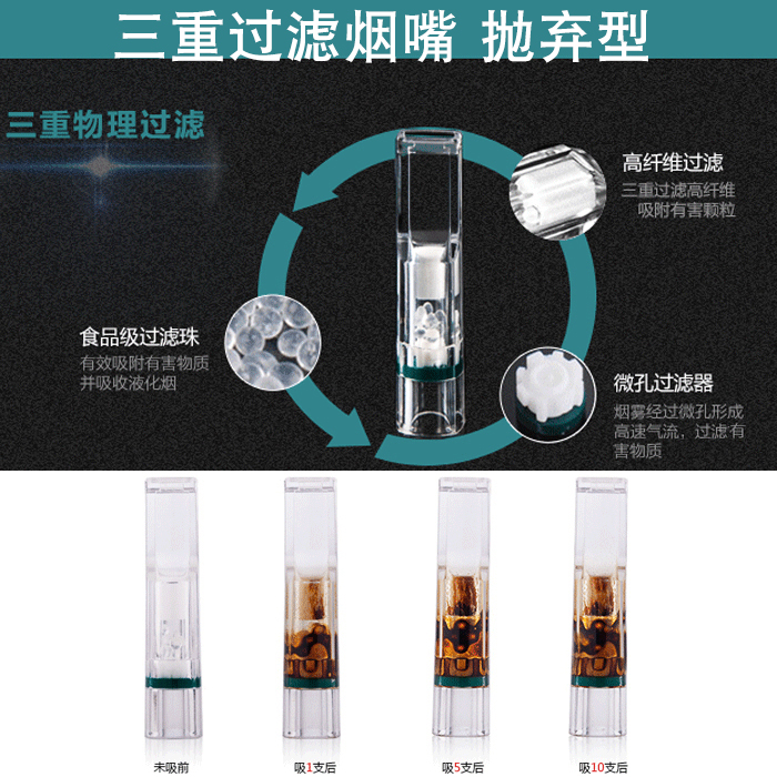zobo正牌烟嘴过滤器一次性过滤嘴男士抽烟焦油香烟粗中细三用正品-图1