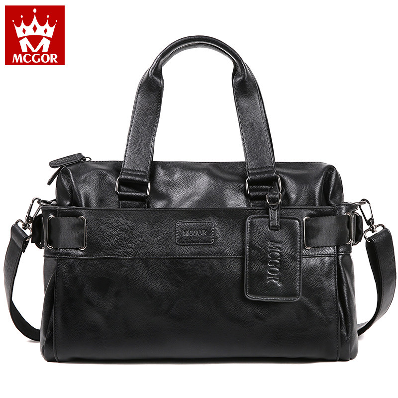 男士出差手提包单肩短途旅行行李包 mcgor男士包袋