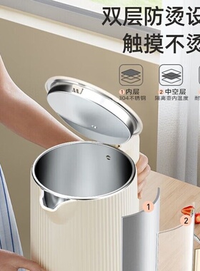 志高电热水壶家用烧水壶保温自动