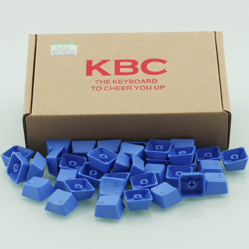 KBC 重彩蓝色 机械键盘键帽 PBT 7G DUCKY PLU FILCO noppoo 键帽 - 图0