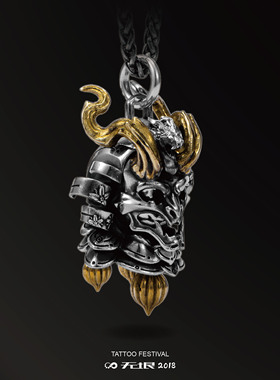 无垠原创设计小恶魔开合银吊坠