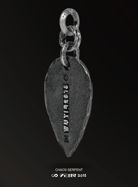 wuyin无垠混沌巨蛇925银复古吊坠