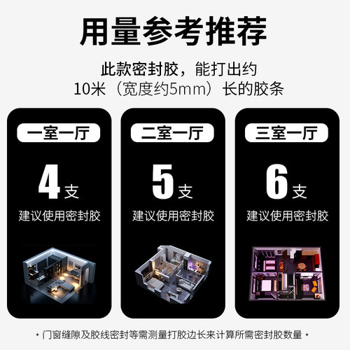 道康宁陶熙玻璃胶防水防霉厨卫中性硅胶密封胶门窗耐候结构胶透明 - 图2