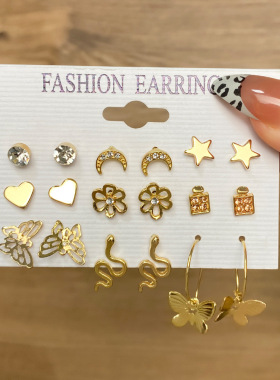 Earrings Fashion Earring hoop Earings Women set earing pearl