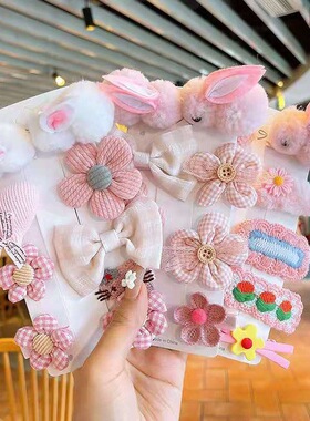 kids hair clips girls baby princess hairpins accessories set