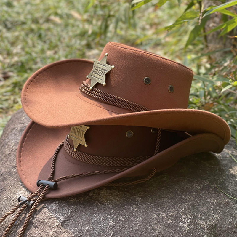 六角星西部牛仔帽男女春夏季户外旅游防晒遮阳登山帽藏族爵士帽子,淘宝优惠券,粉丝福利购,淘宝优惠卷