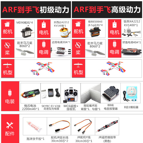 雷电 电动遥控航模 F3A P3A固定翼特技机姿态稳定好飞 精品练习机 - 图2