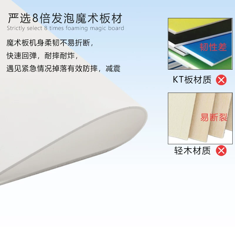 Magic shatterproof constructor with fixed wing from foam, airplane, J10, DIY